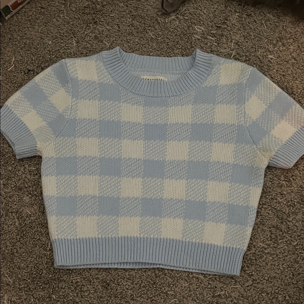 Aeropostale Light Blue Knit Sweater